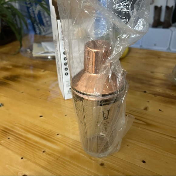 Copper and Silver Cocktail Shaker - Picture 2 of 6